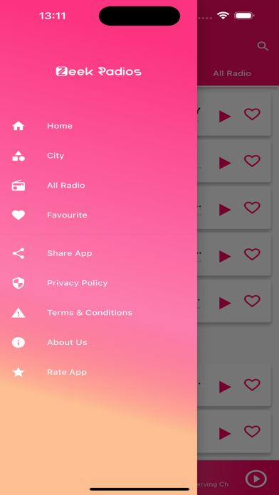 Zeek Radios screenshot 2