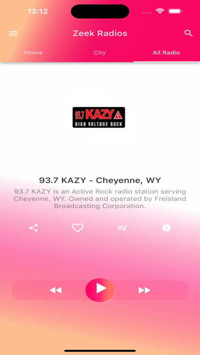 Zeek Radios screenshot 1