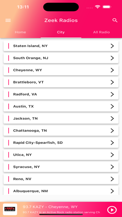 Zeek Radios screenshot 4