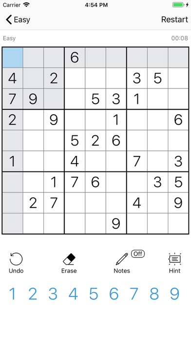 Zen Sudoku - classic soduku screenshot 1