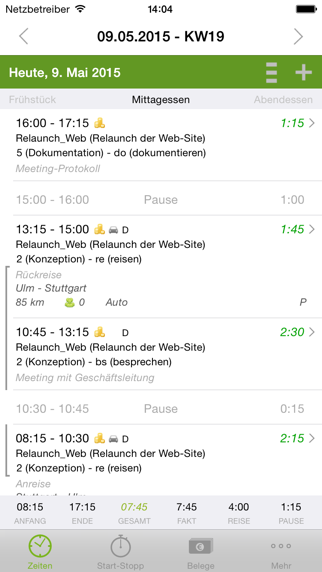 ZEP Timetracking for Projects screenshot 5
