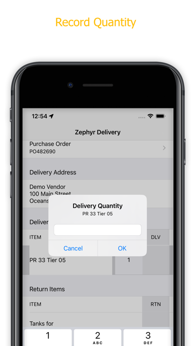 Zephyr Delivery App screenshot 2