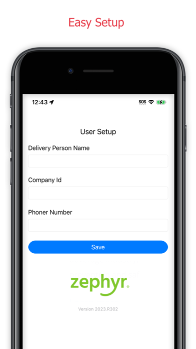 Zephyr Delivery App screenshot 5