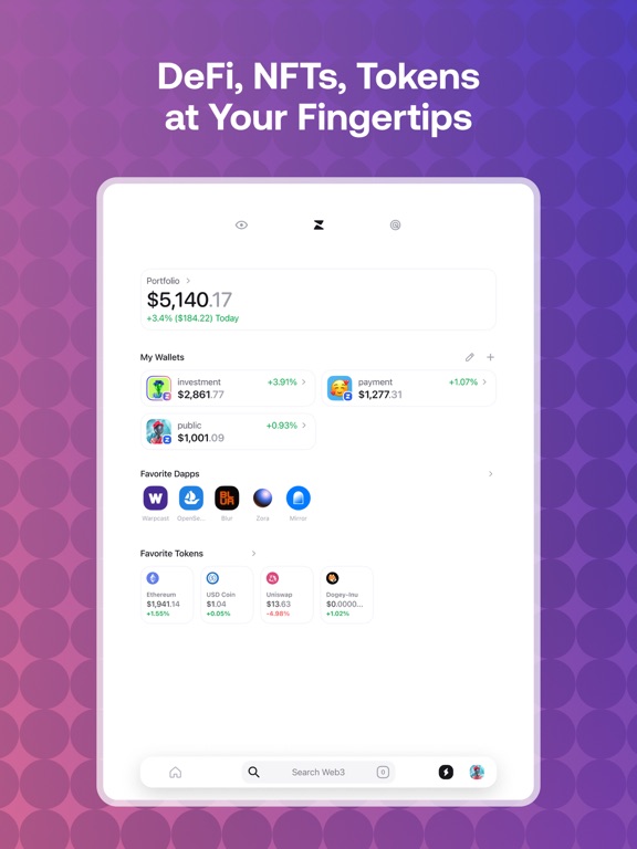 Zerion: Crypto Wallet & DeFi screenshot 3
