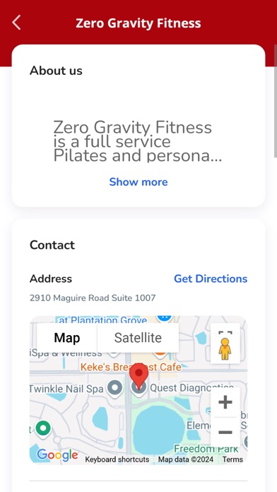 Zero Gravity Fitness screenshot 2