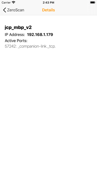 ZeroScan screenshot 2
