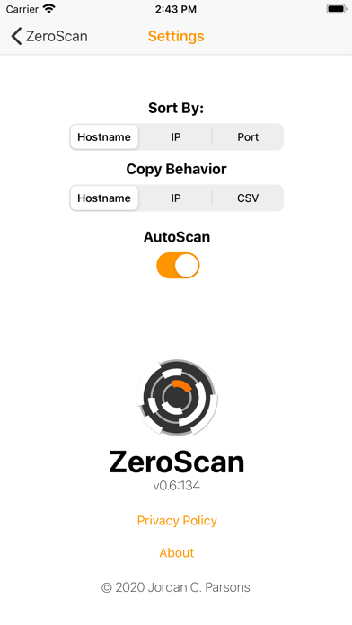 ZeroScan screenshot 1