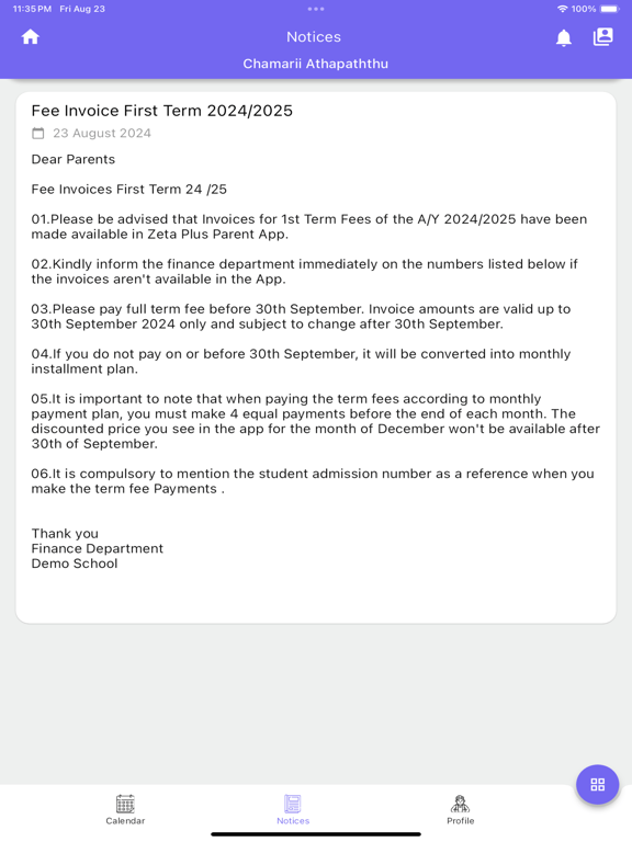 Zeta Plus Parent screenshot 1
