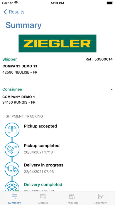 Ziegler Easytrack screenshot 1