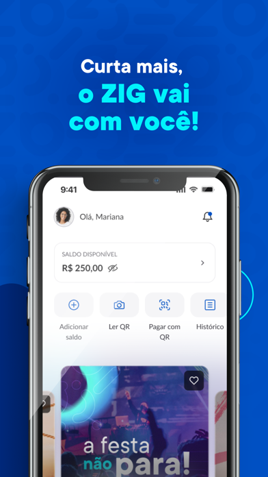 Zig: Ingressos e consumo fácil screenshot 4