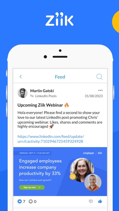 Ziik - The Social Intranet screenshot 4