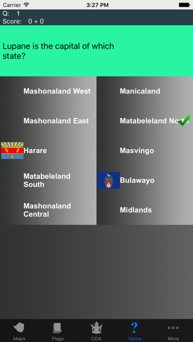 Zimbabwe Province Maps, Flags and Capitals screenshot 2