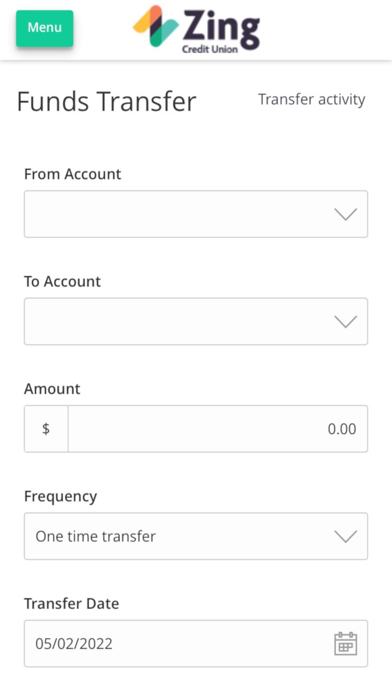 Zing Credit Union Mobile App screenshot 4
