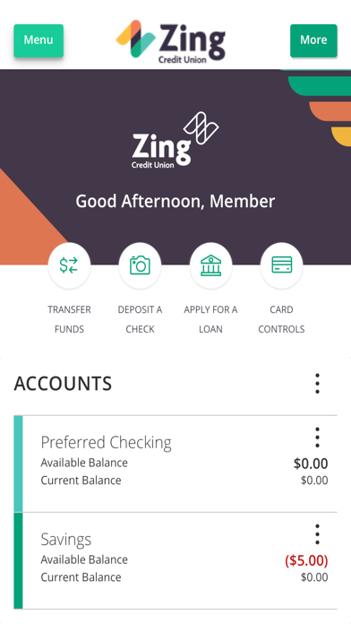 Zing Credit Union Mobile App screenshot 5