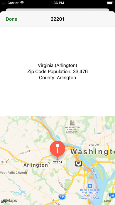 Zip Codes screenshot 1