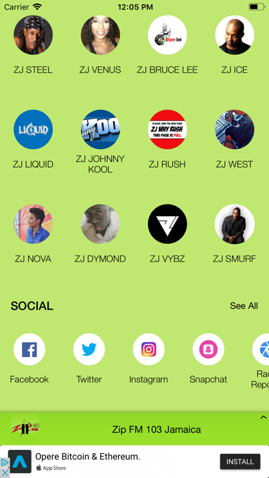 Zip FM 103 Jamaica screenshot 2