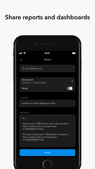 Zoho Analytics - Mobile BI App screenshot 1