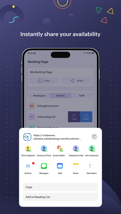Zoho Bookings screenshot 2