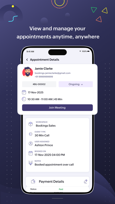 Zoho Bookings screenshot 1