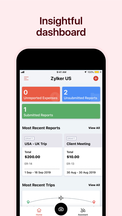 Zoho Expense: Travel & Expense screenshot 1