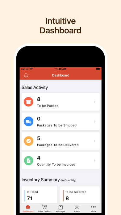 Zoho Inventory Management App screenshot 2