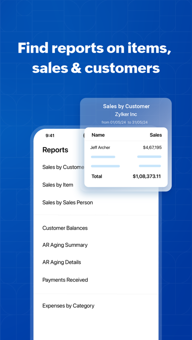 Zoho Invoice Maker App screenshot 1