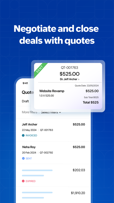 Zoho Invoice Maker App screenshot 3