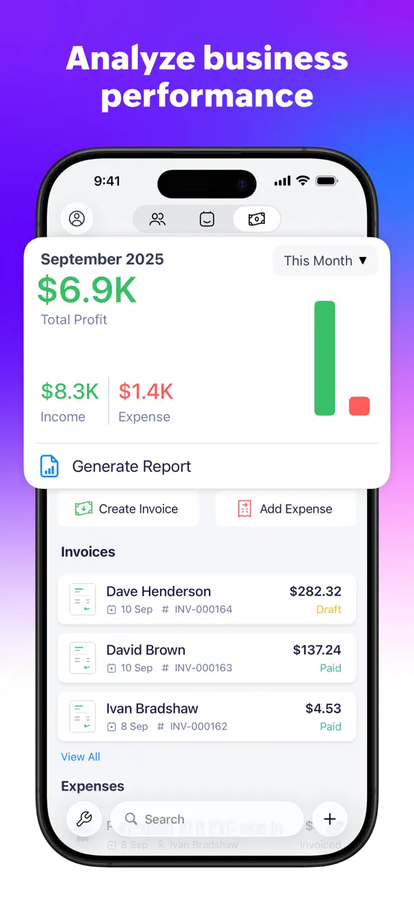 Zoho Solo - To do, CRM, bills screenshot 3