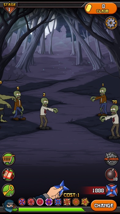 Zombies vs Ninja screenshot 1