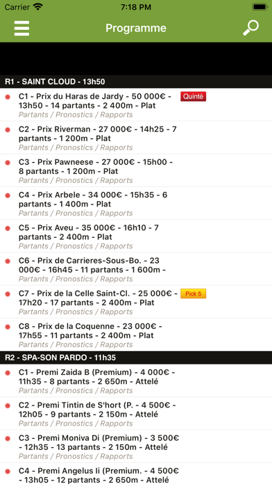 Zone-Turf : pronos et rapports screenshot 1