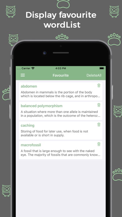 Zoology Dictionary -  Offline screenshot 1