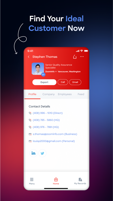 ZoomInfo screenshot 2