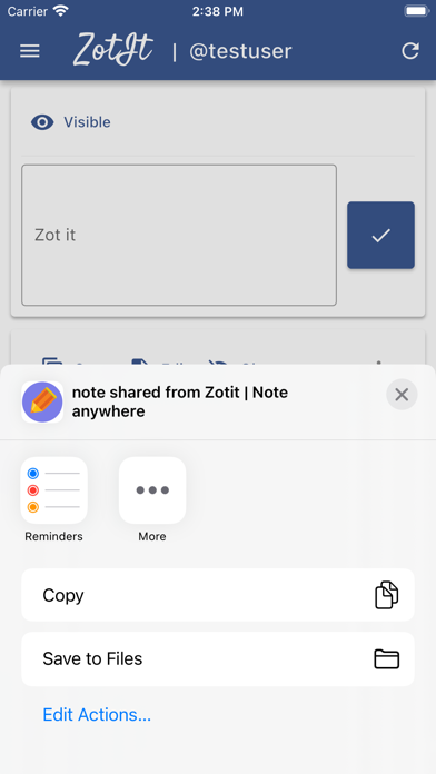 Zotit screenshot 2