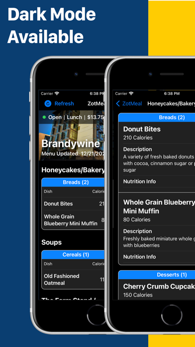 ZotMeal screenshot 1