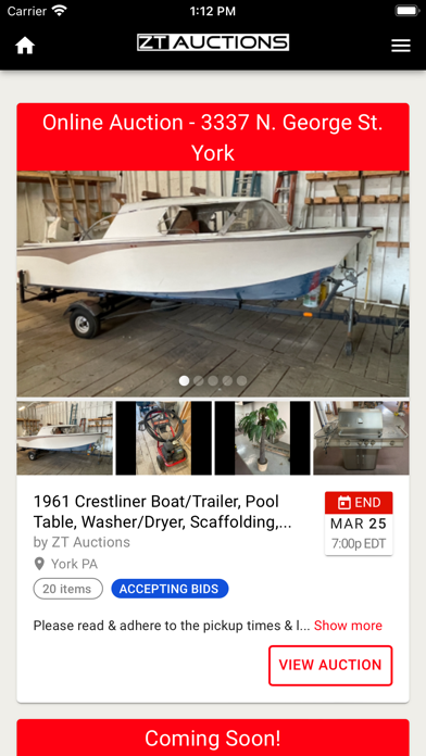 ZT Auctions screenshot 2