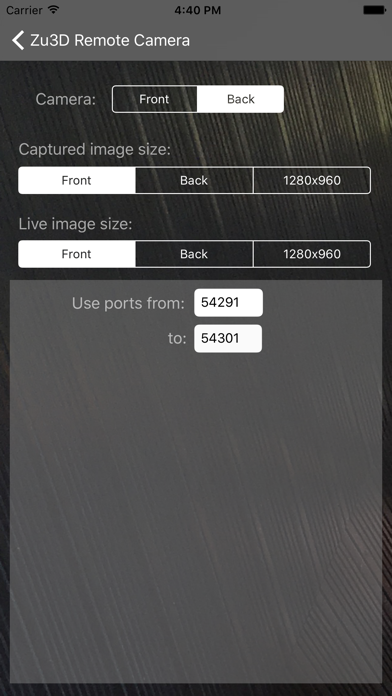 Zu3D Remote Camera screenshot 1