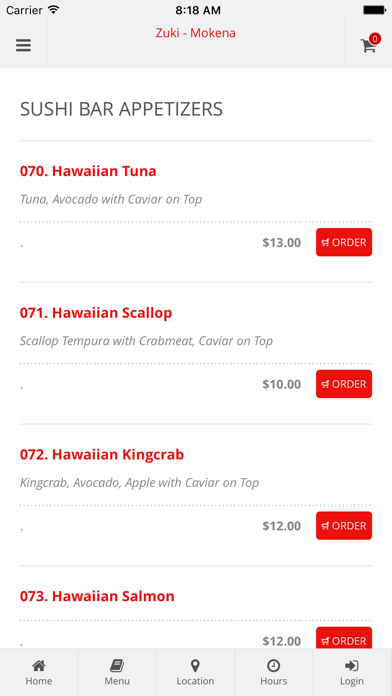 Zuki Mokena Online Ordering screenshot 1