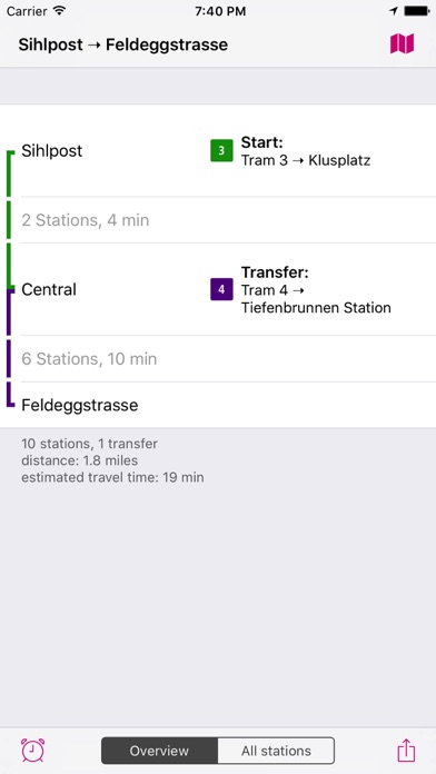 Zurich Rail Map Lite screenshot 2