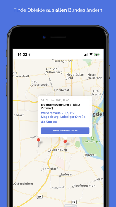 Zwangsversteigerungen zvgsuche screenshot 1