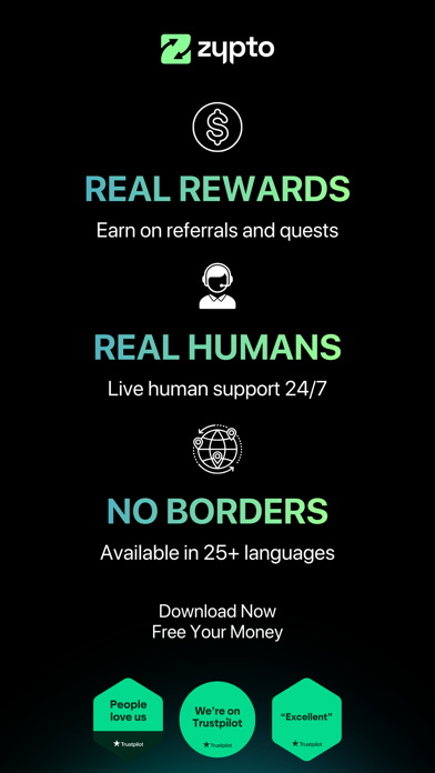 Zypto Crypto & Bitcoin Wallet screenshot 1